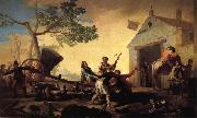 Francisco Goya Fight at the New Inn oil painting artist